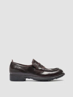 CALIXTE 020 - Brown Leather Loafers