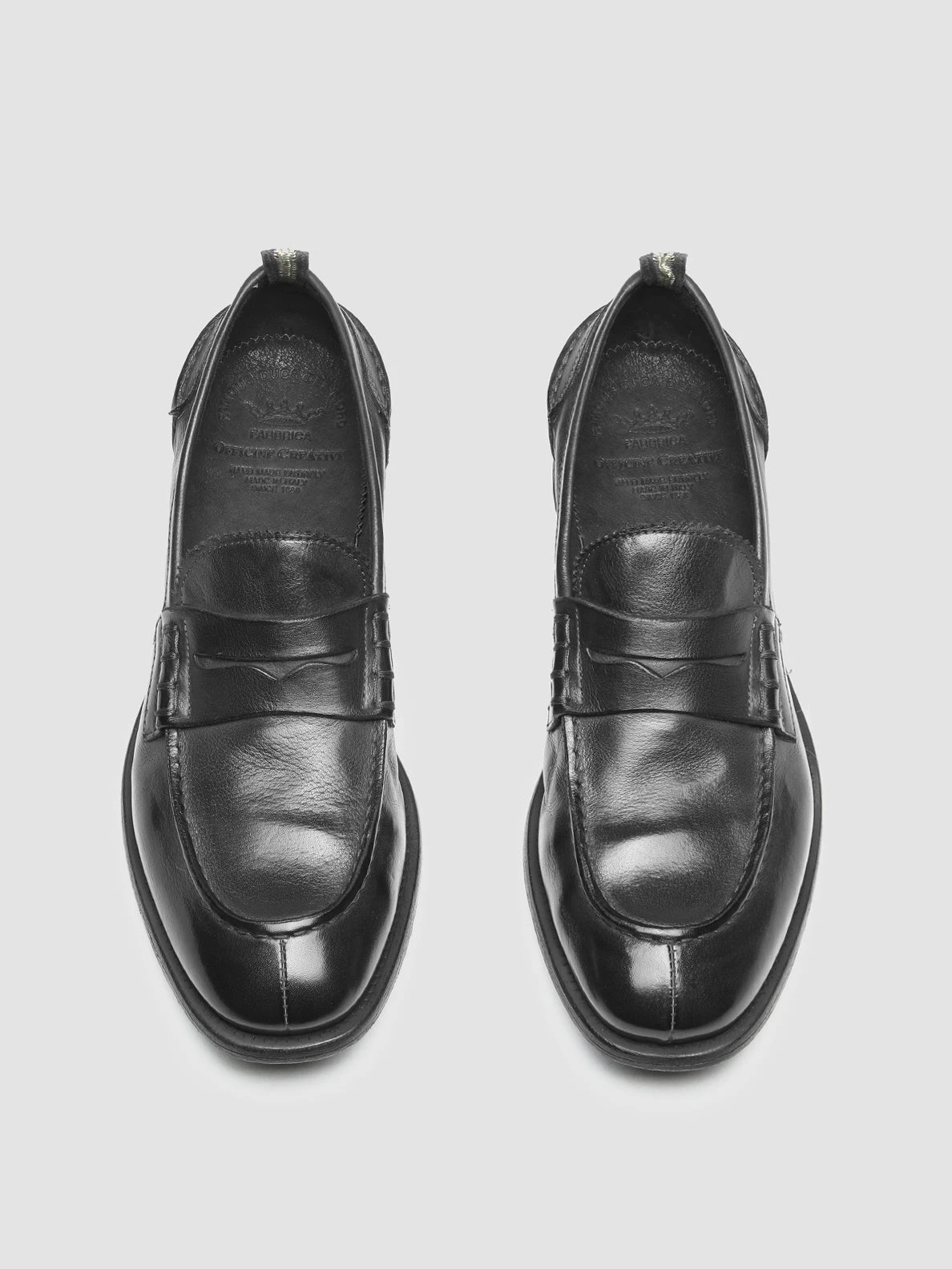 CHRONICLE 144 - Black Leather Penny Loafers - Image 2