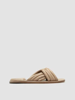 CYBILLE 004 - Taupe Leather Sandals
