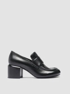 ETHEL 011 - Black Leather Loafers