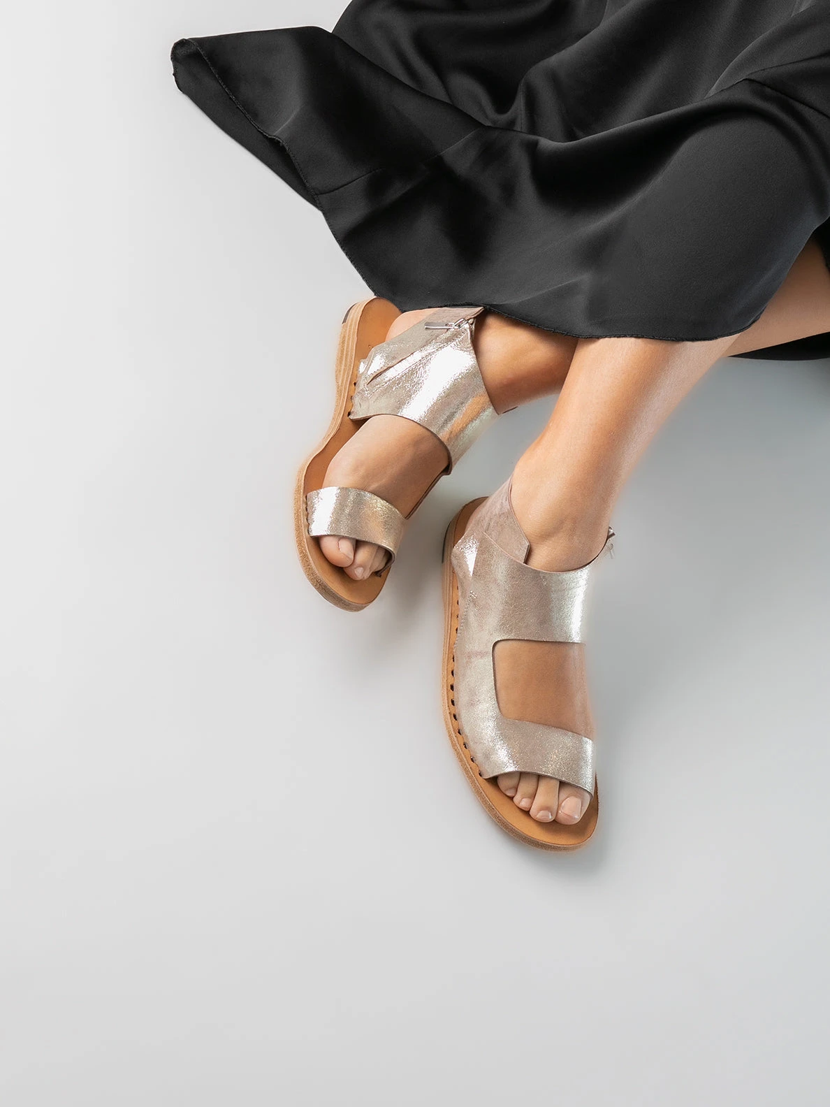 ITACA 039 - Taupe Leather Sandals - Image 7
