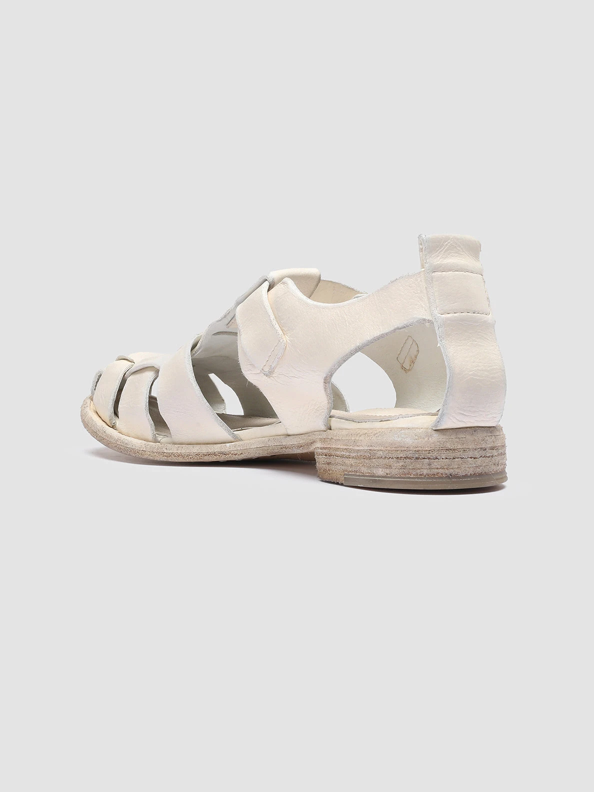 LEXIKON 536 - White Leather Sandals - Image 4