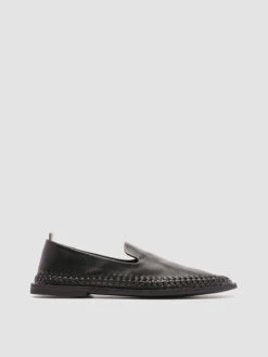 MILES 002 - Black Nappa Leather Loafers