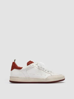 KAREEM 105 - White Leather And Suede Sneakers