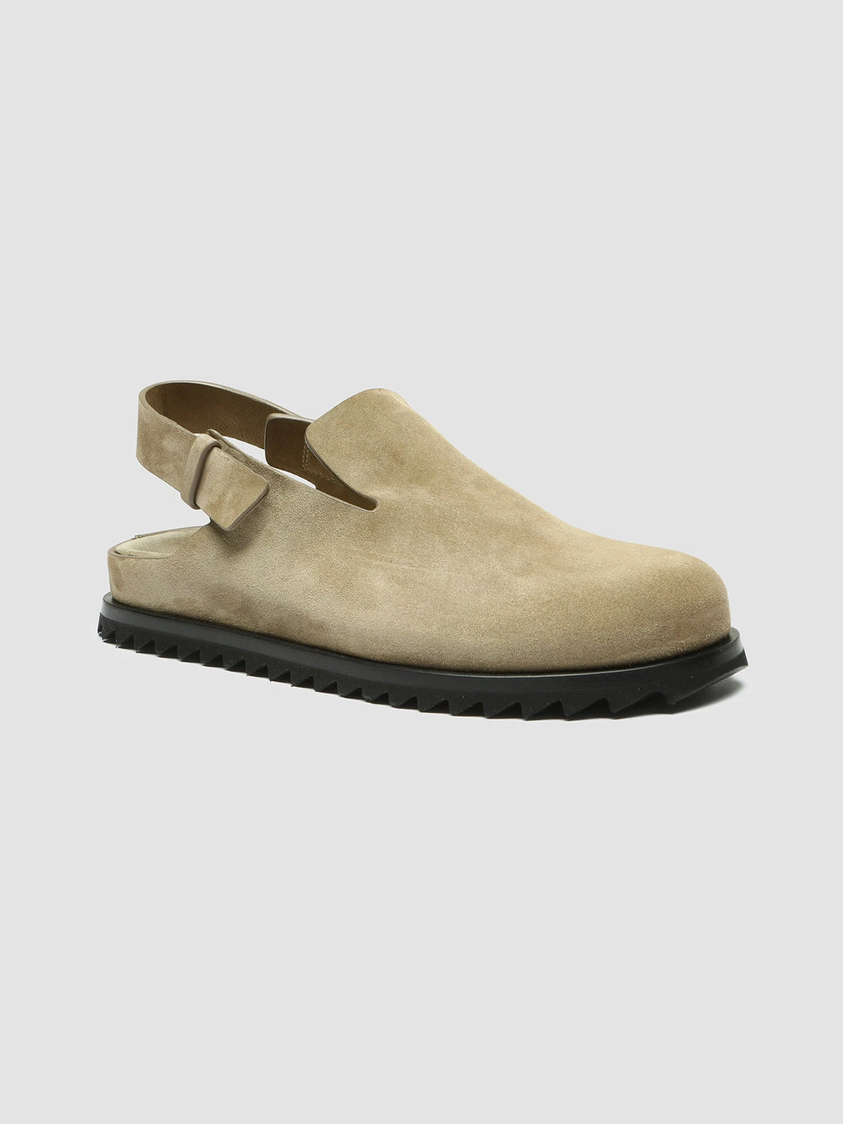 PELAGIE D’HIVER 008 - Taupe Suede Sandals - Image 3