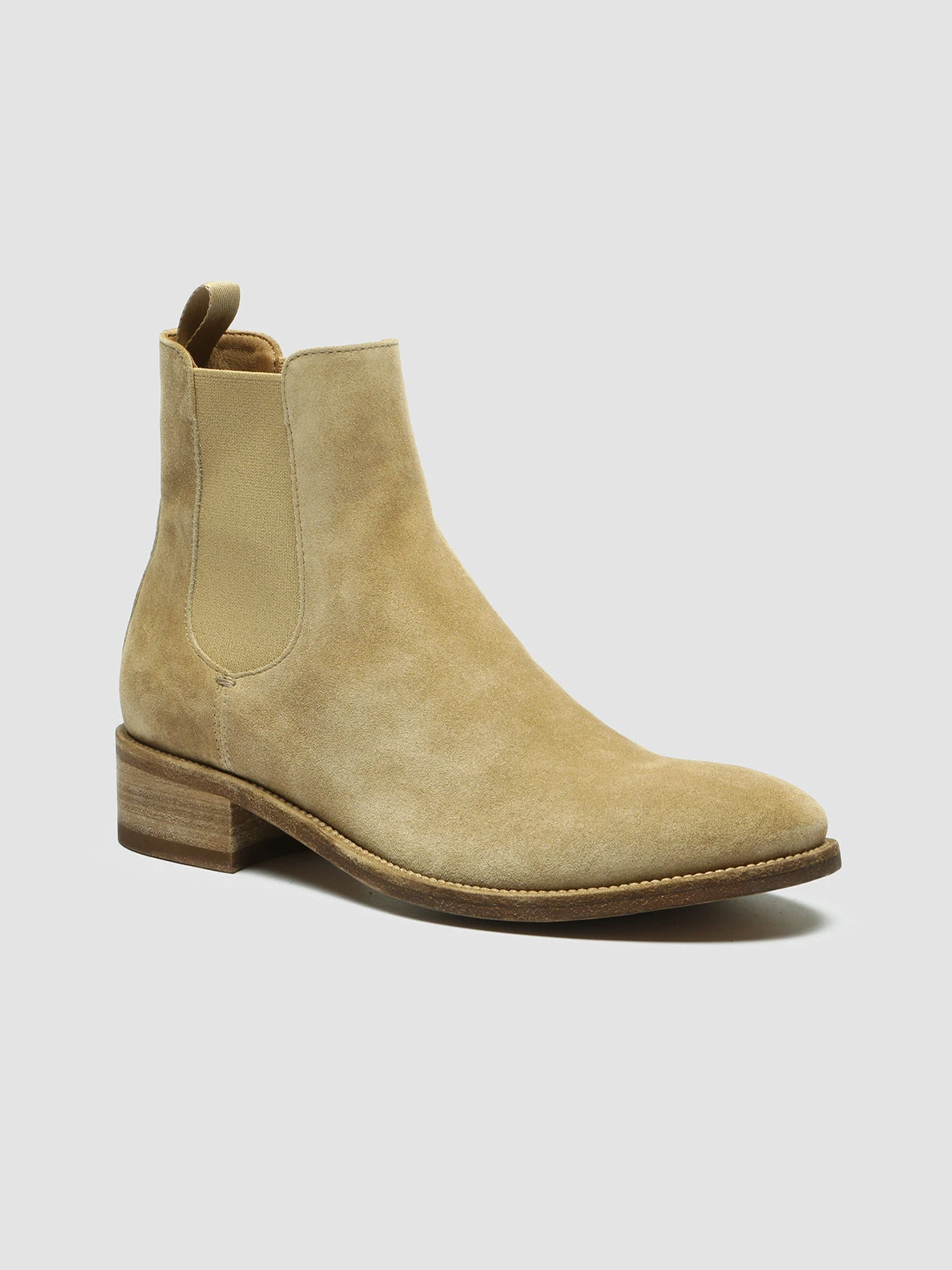 SELINE 029 - Taupe Suede Chelsea Boots - Image 3