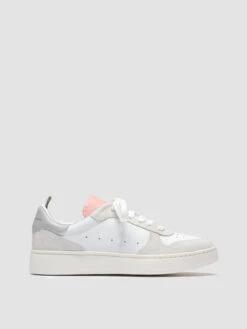 MOWER 110 - White Leather And Suede Sneakers