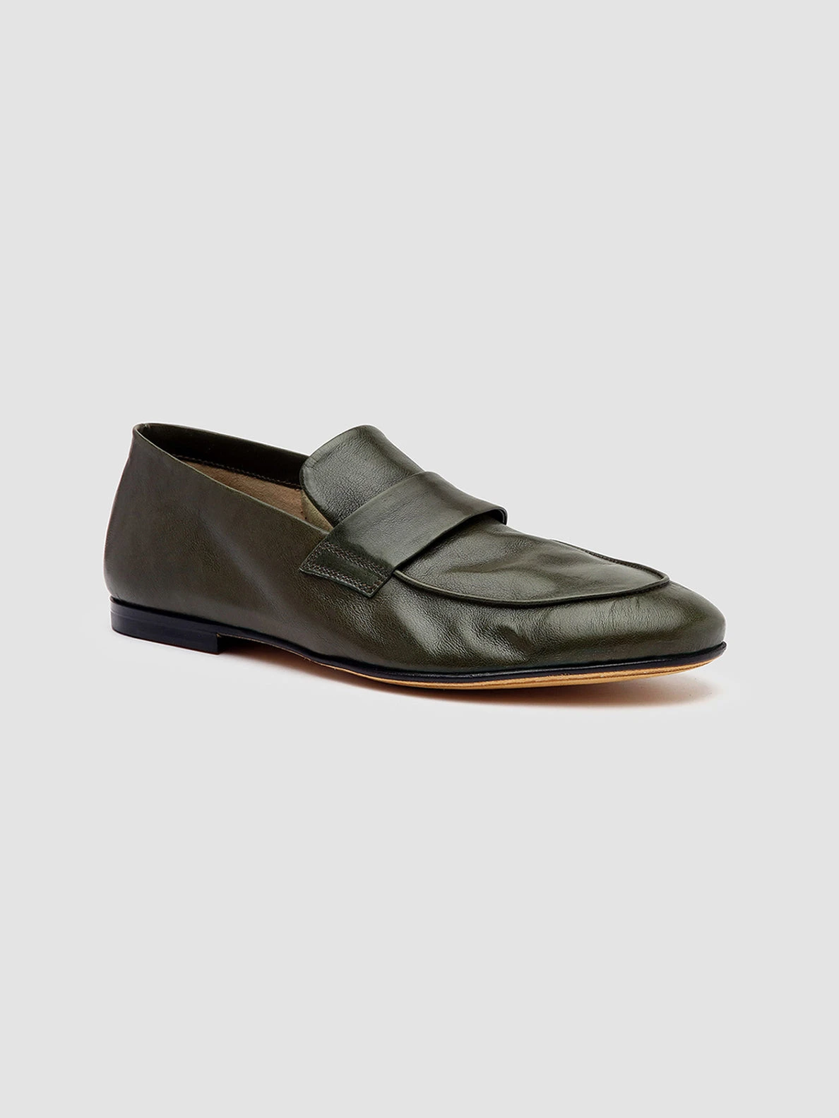 AIRTO 001 - Green Leather Penny Loafers - Image 3