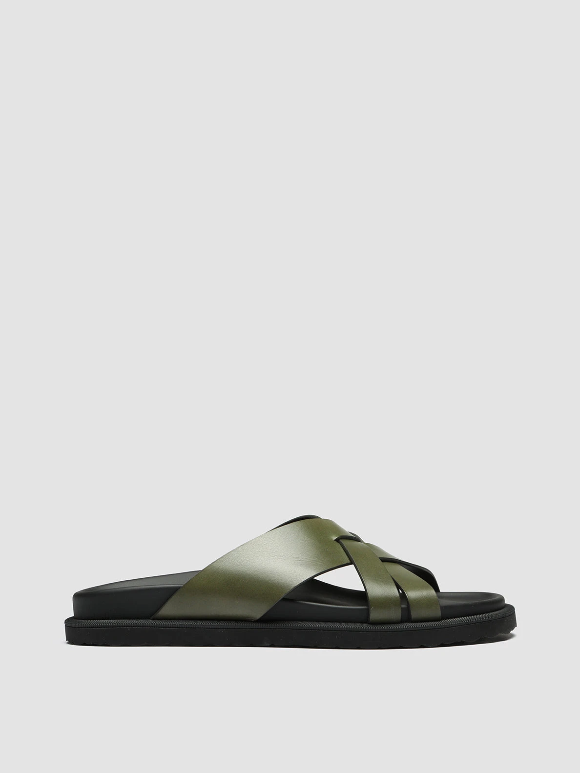 CHARRAT 003 - Green Leather Sandals