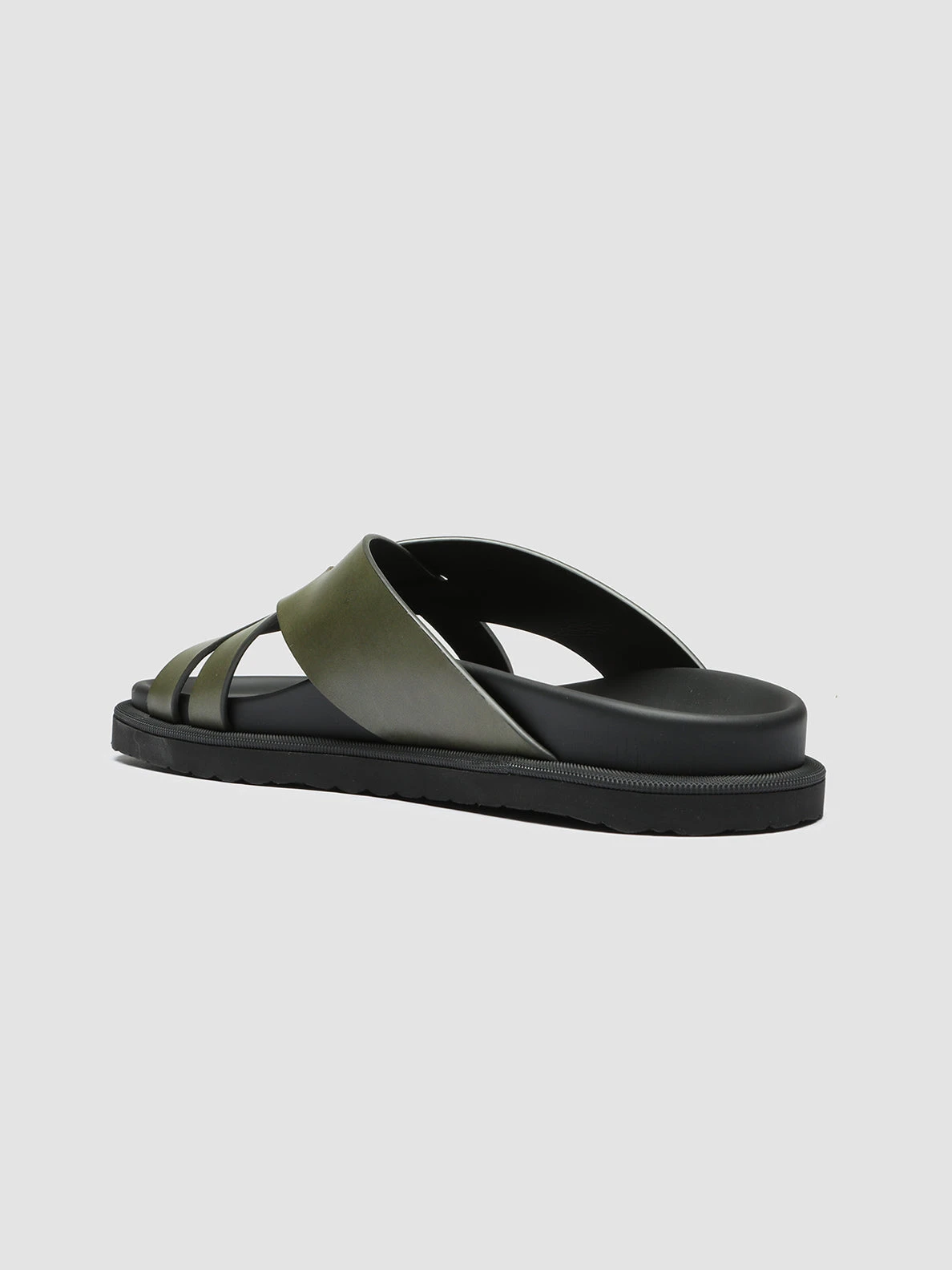 CHARRAT 003 - Green Leather Sandals - Image 4