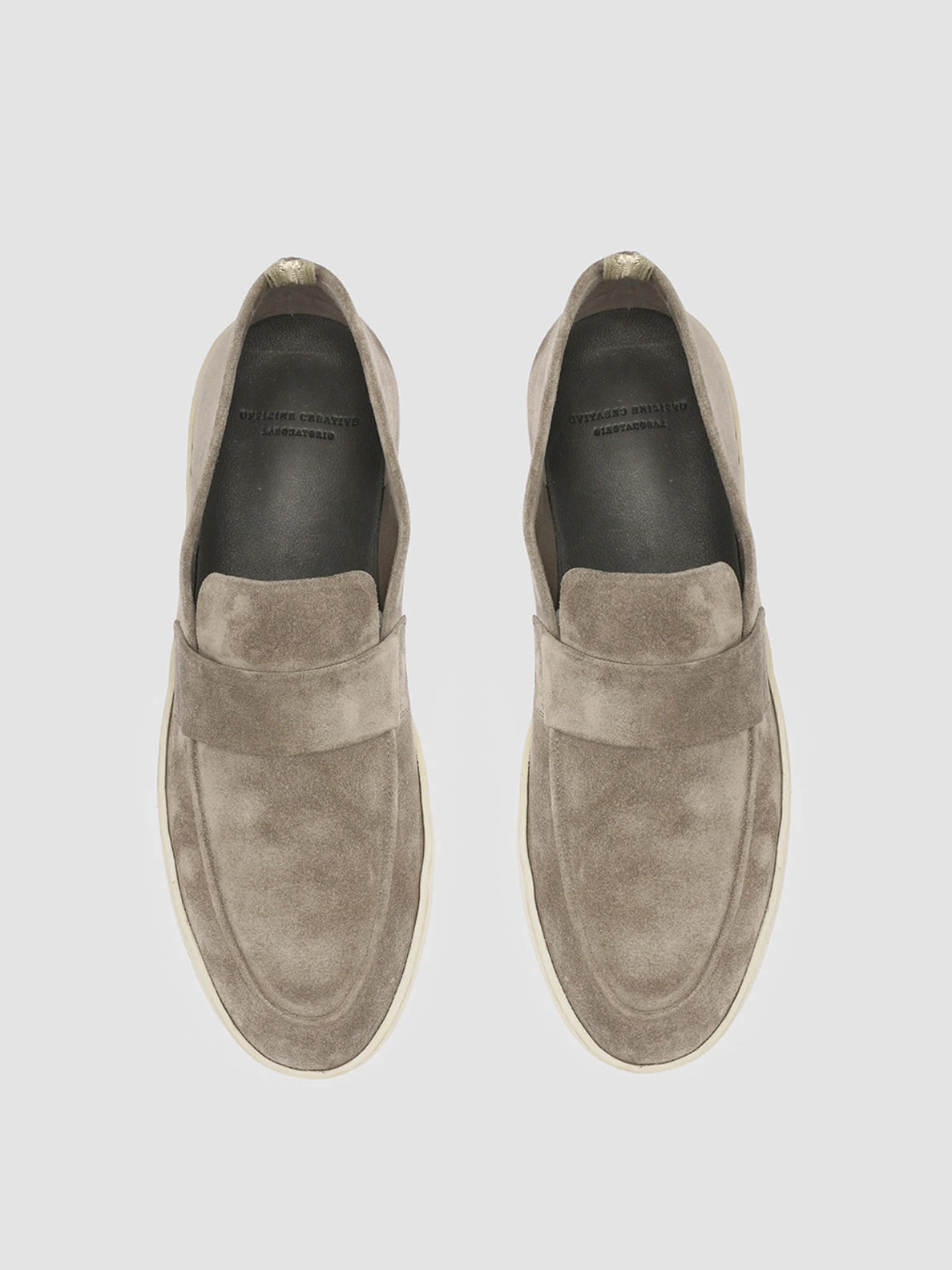 HERBIE 001 - Taupe Suede Penny Loafers - Image 2