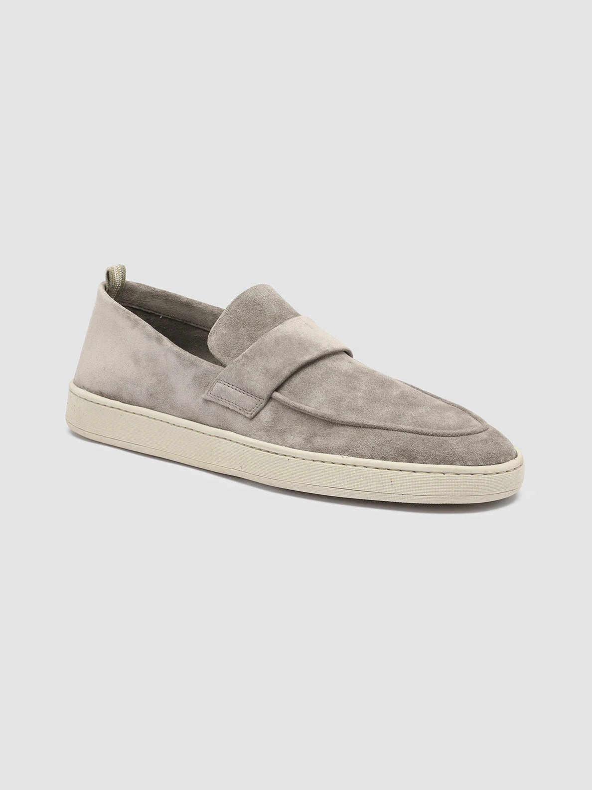 HERBIE 001 - Taupe Suede Penny Loafers - Image 3