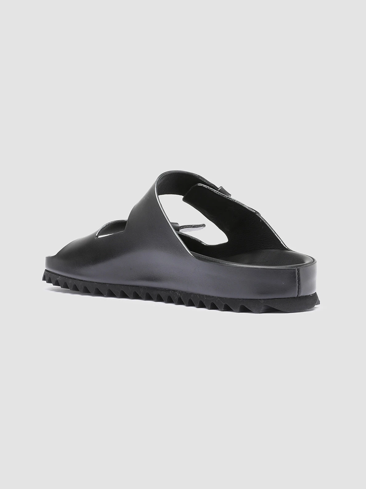 PELAGIE 003 - Black Leather Sandals - Image 4