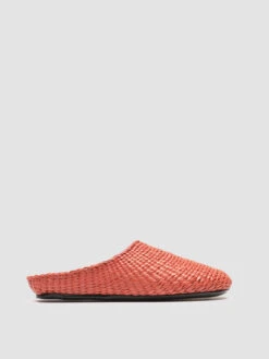 POLLY 001 - Rose Leather Mules