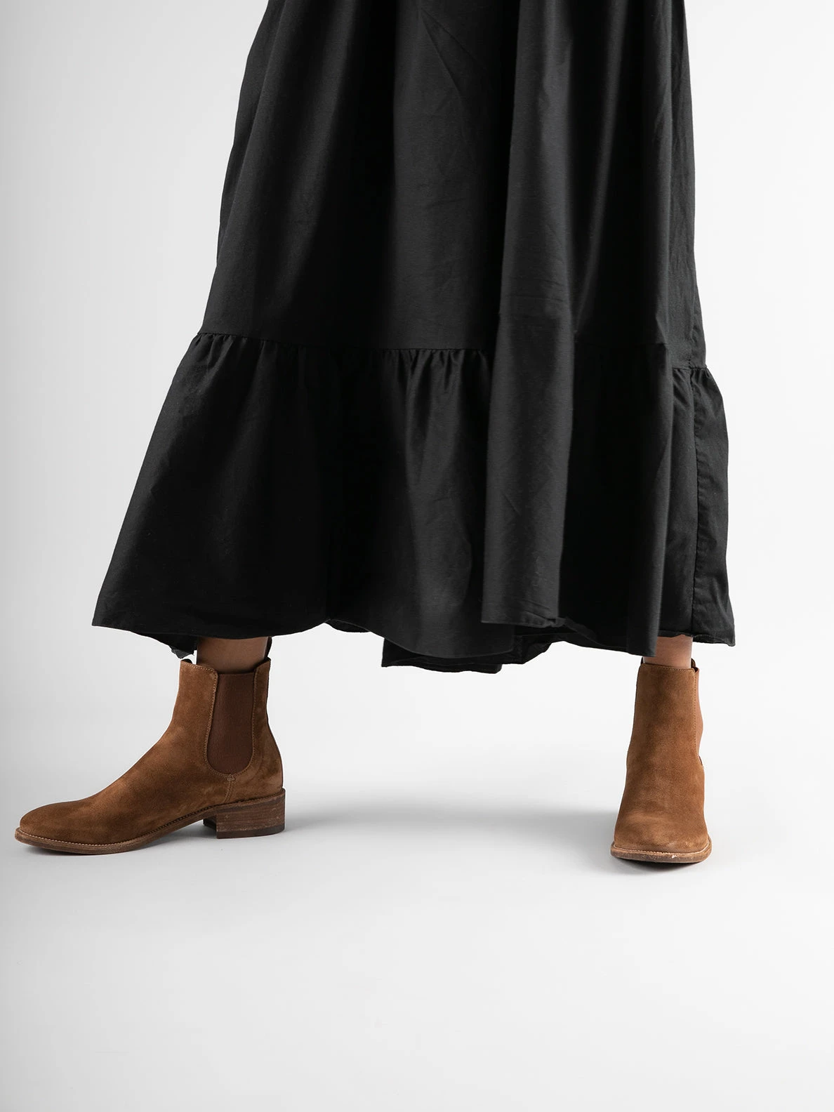 SELINE 029 - Taupe Suede Chelsea Boots - Image 7