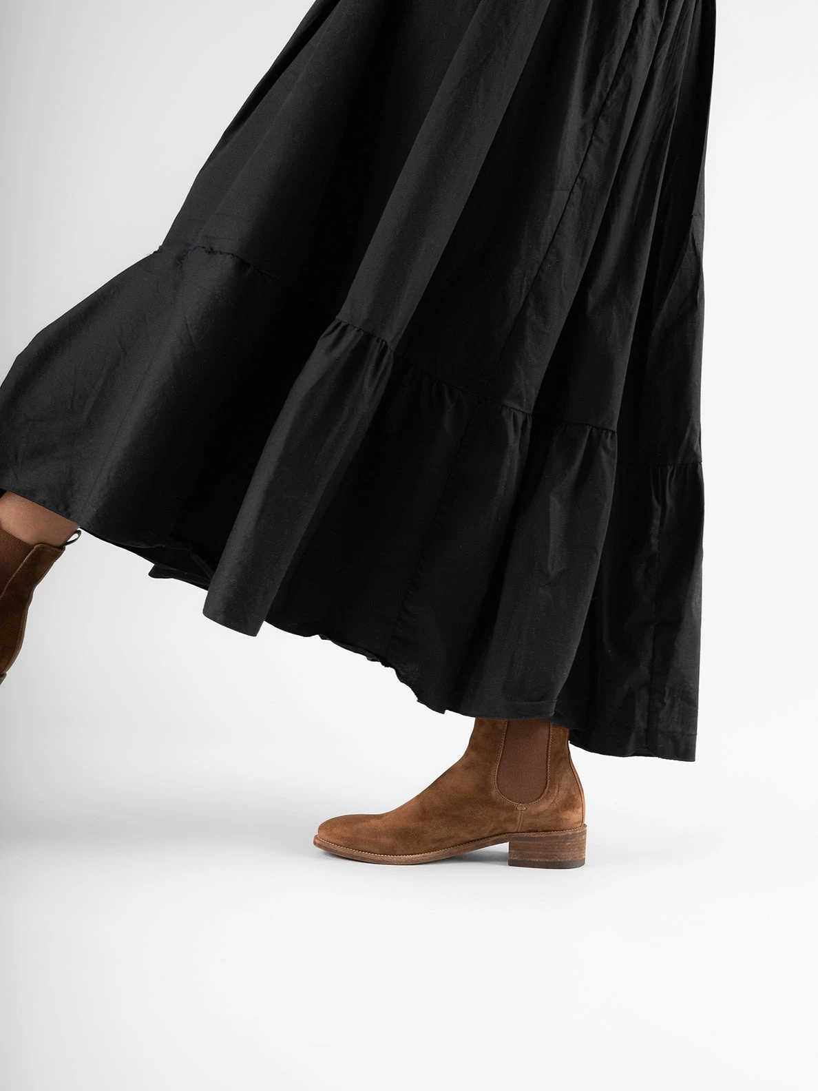 SELINE 029 - Taupe Suede Chelsea Boots - Image 6