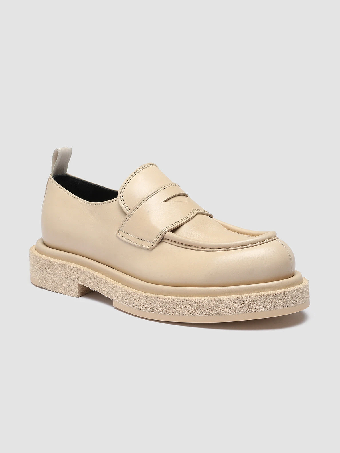 TONAL 102 - Ivory Leather Loafers - Image 3