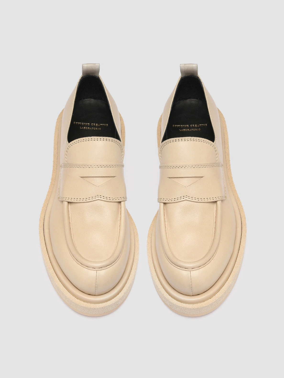 TONAL 102 - Ivory Leather Loafers - Image 2