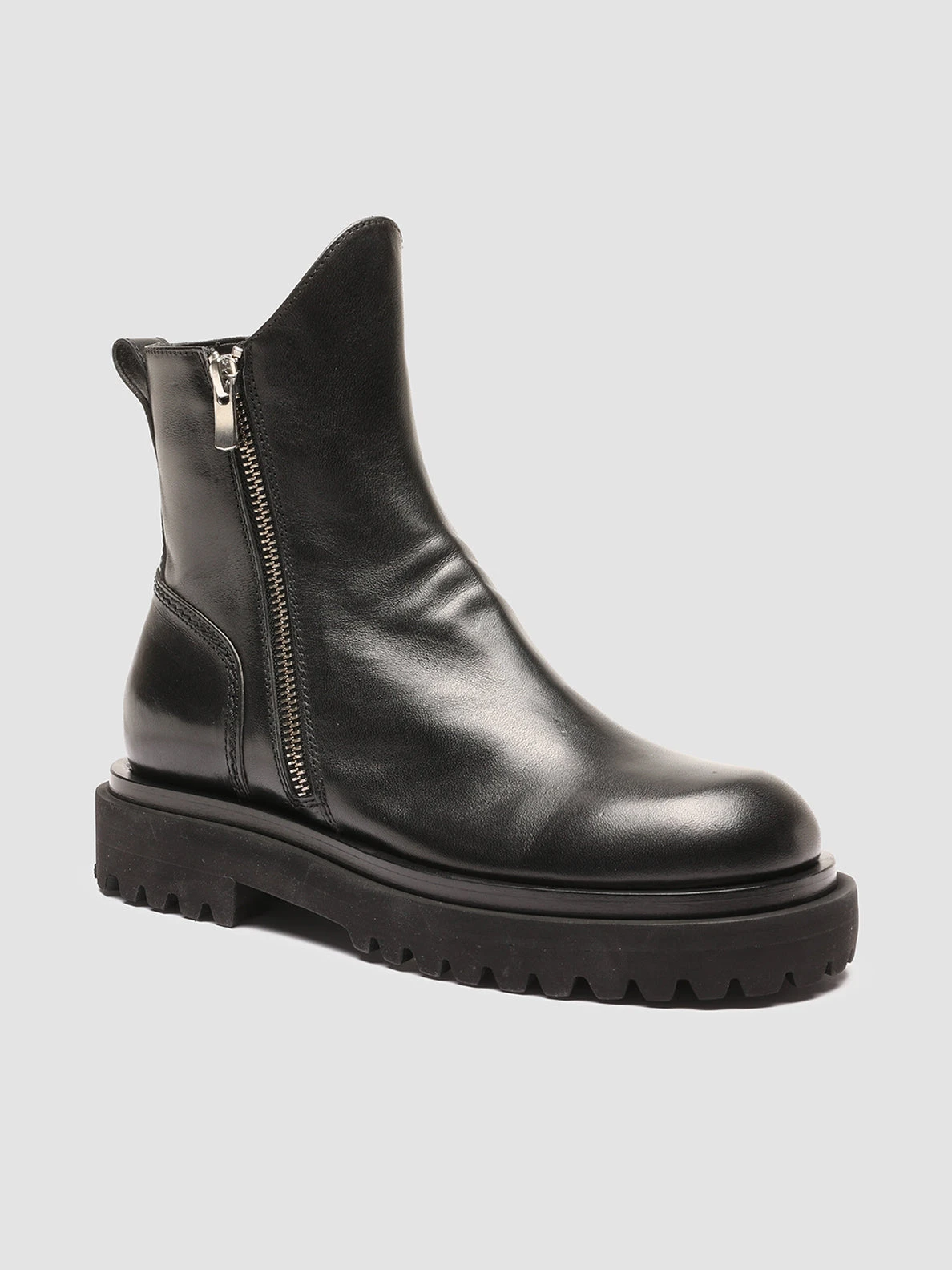 ULTIMATT 006 - Black Leather Ankle Boots - Image 3